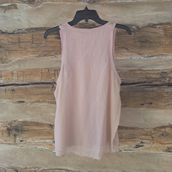 BCBGMaxazria Blush Pink Layered Silk Tank Top Size XS - Picture 4 of 7